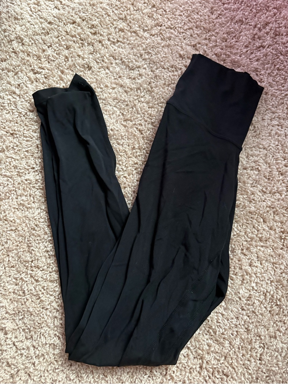 High-Rise Black Women's Leggings with Supportive Waistband